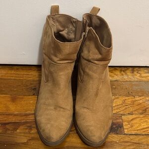 Tan Suede Ankle Boots